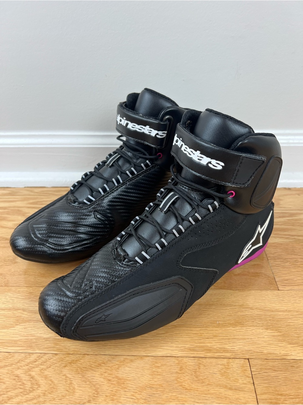 Alpinestars Stella Faster Black Pink Women’s Waterproof Motorcycle Riding Shoes